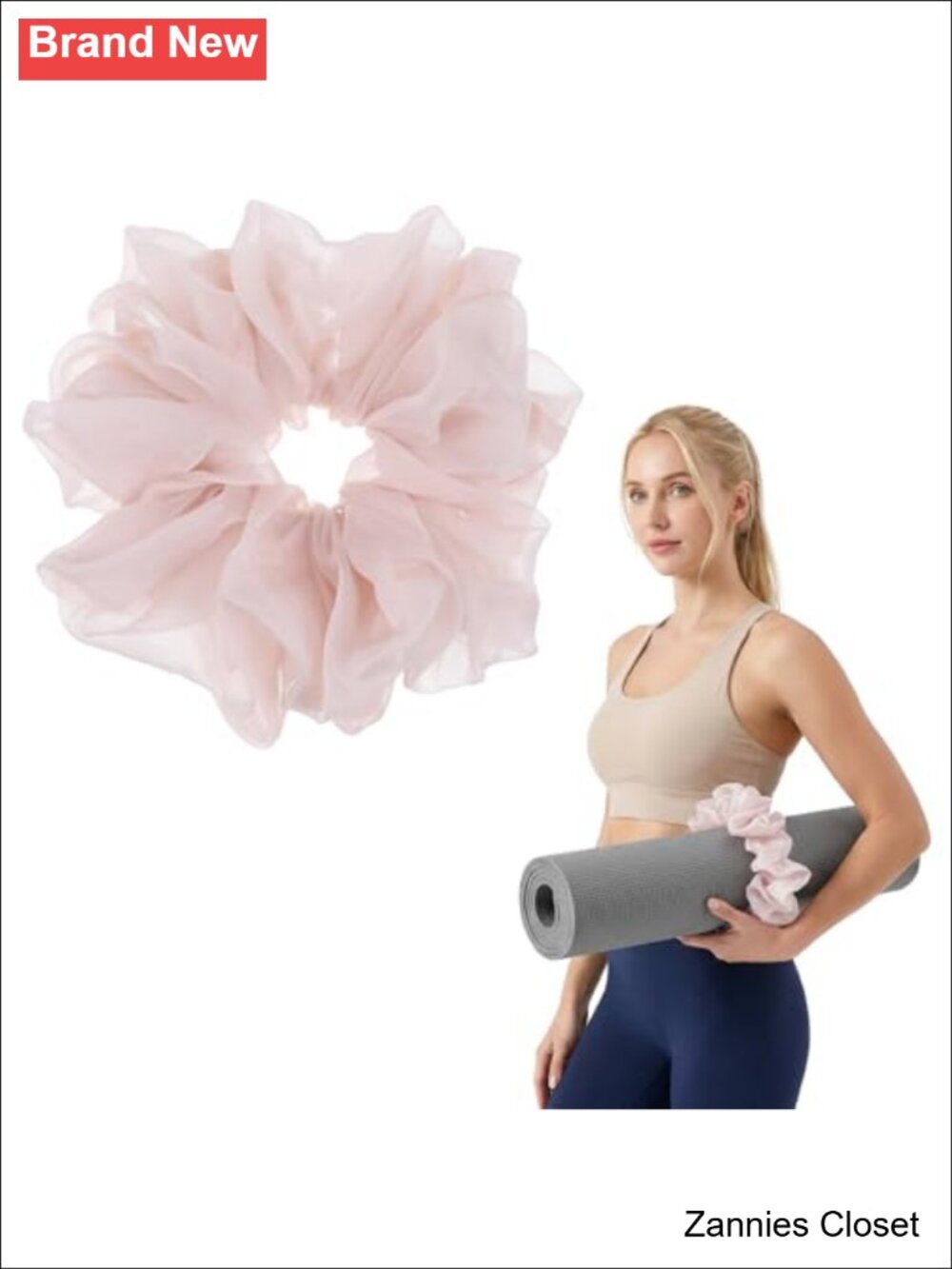 ✨ Elastic Chiffon Yoga Mat Scrunchie Strap Holder Band for Women Men
